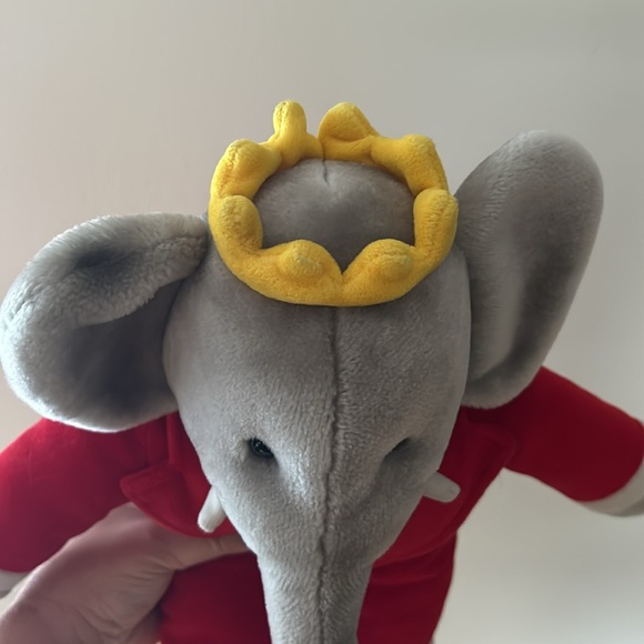 Vintage Gund Babar the elephant stuffed animal 1988 - Picture 7 of 8